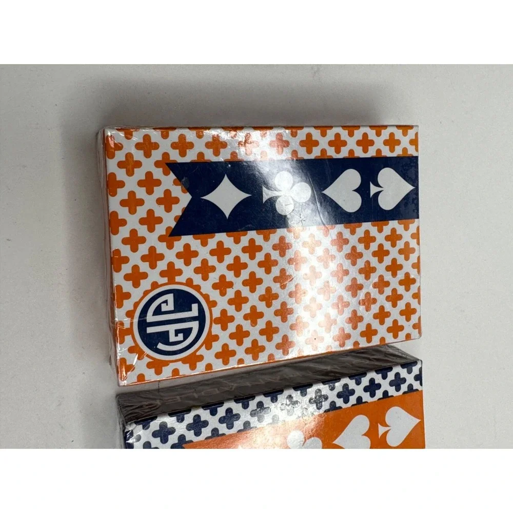 New Jonathan Adler playing cards 2 decks sealed blue orange